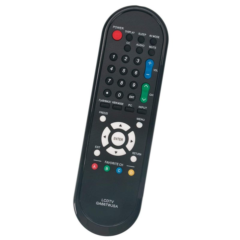 ZdalaMit GA667WJSA TV Remote Replacement fit for Sharp Aquos TVs LC-46SB57UN LC-52D78UN LC-52SB55U LC-52SB57U LC-32D44U LC-32D47U LC-60LE550U LC-60LE600U LC-C60LE630 LC-32D49U LC-46D78UN LC-46SB54U LC-46SB57U - Image 1